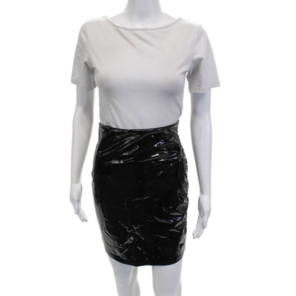 Commando Womens Black Pencil Mini Skirt Size S